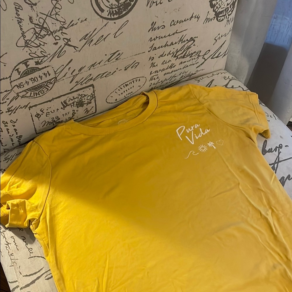 Pura Vida Yellow Short Sleeve Tee